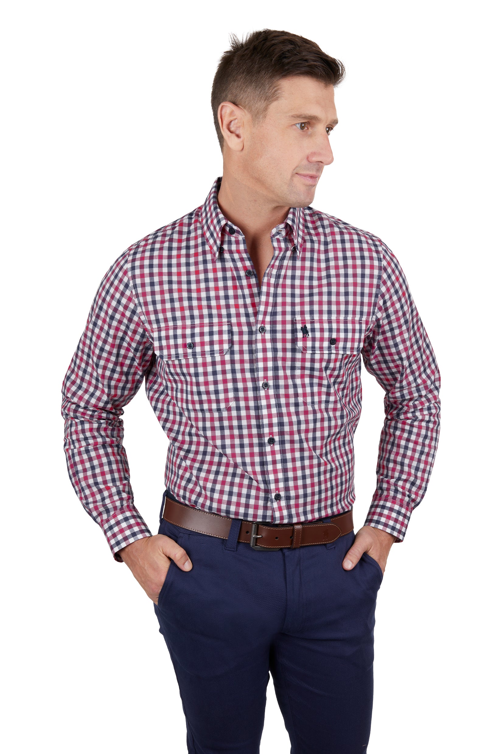 Thomas Cook Kyle Check 2-Pocket Long Sleeve Shirt