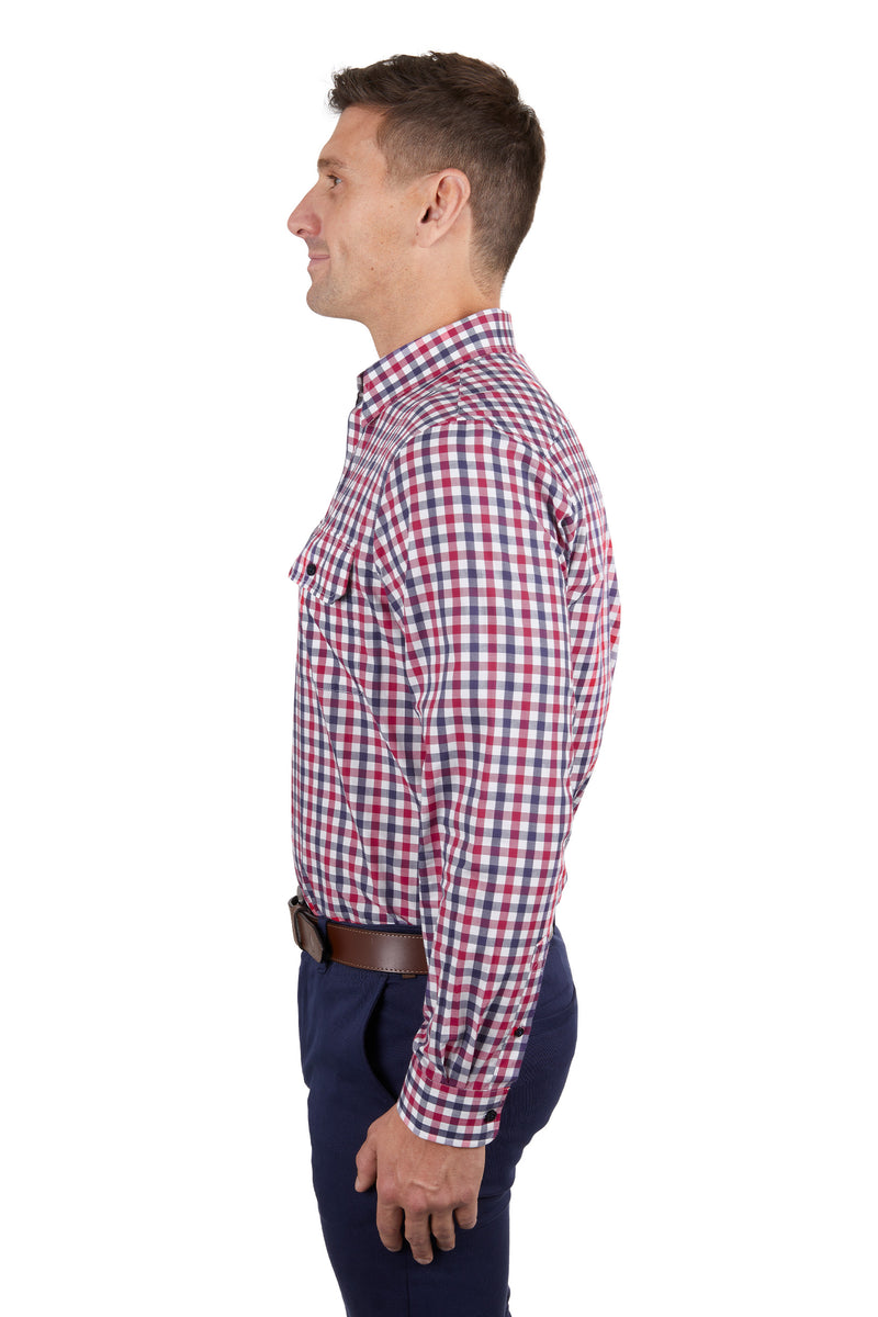 Kyle Check 2-Pocket Long Sleeve Shirt