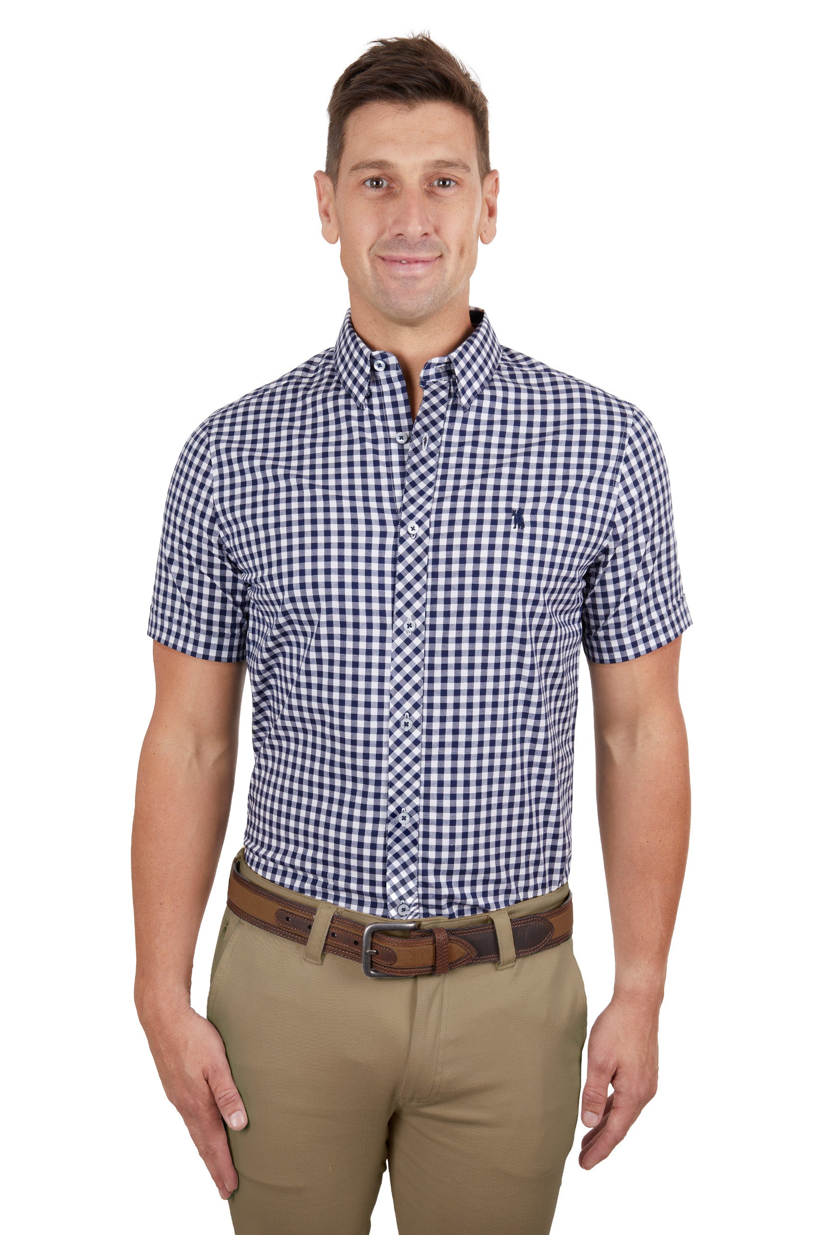 Thomas Cook Bart Check Tailored Short Sleeve Shirt