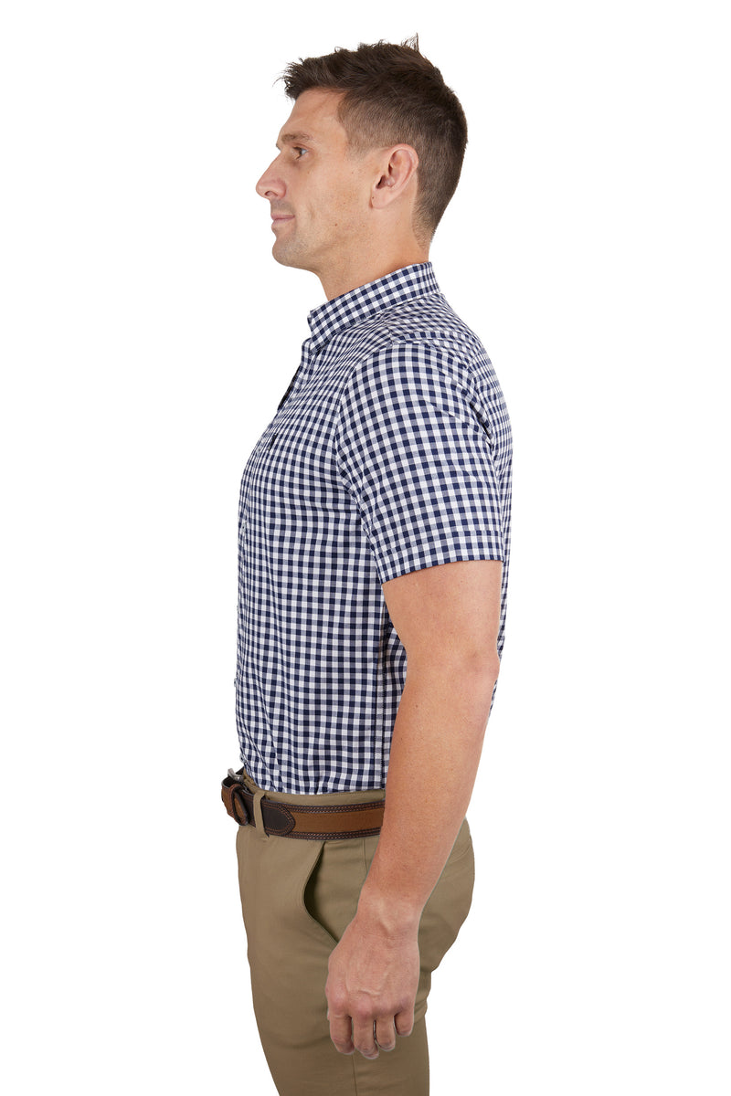 Bart Check Tailored Short Sleeve Shirt