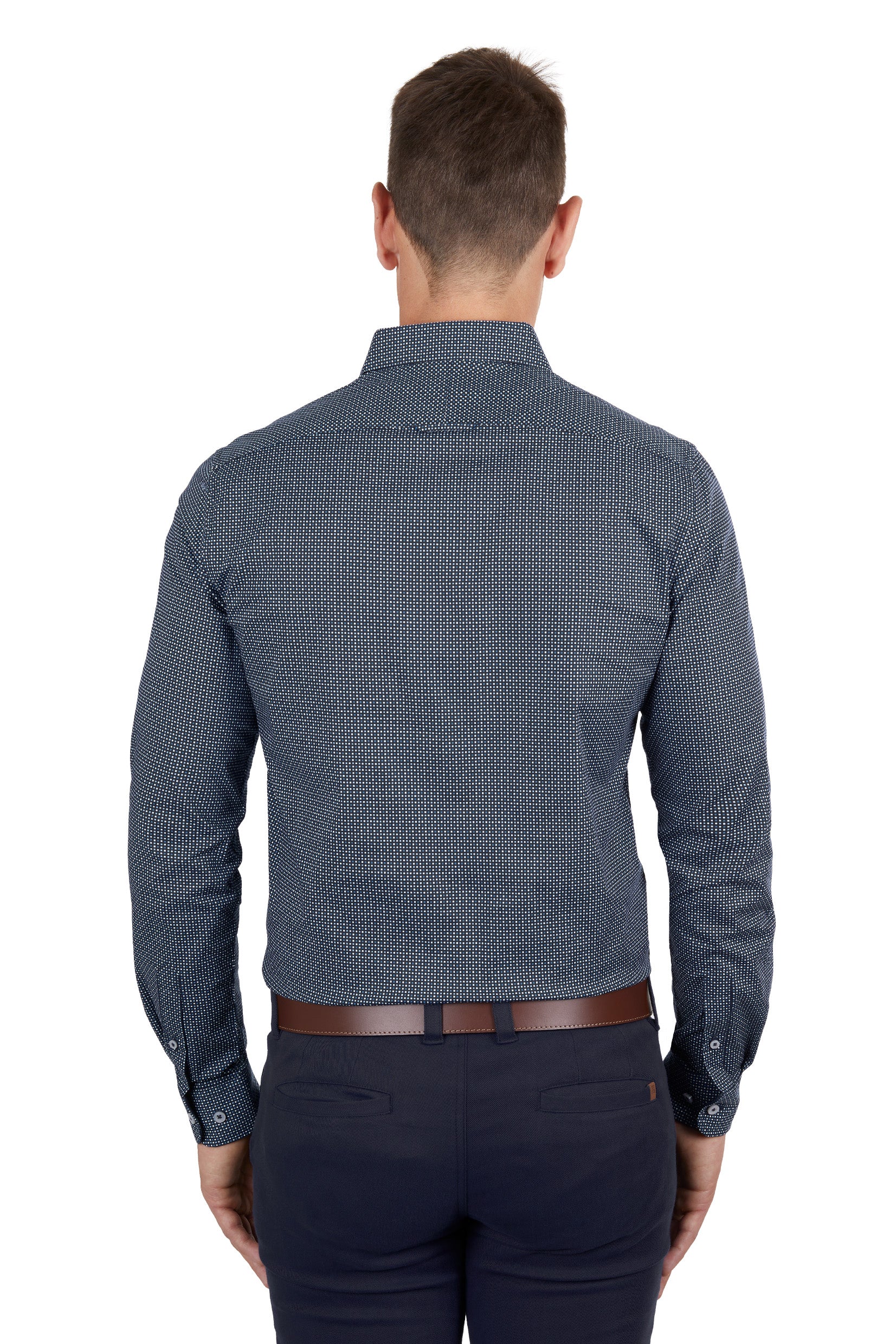 Thomas Cook Cade Print Tailored Long Sleeve Shirt