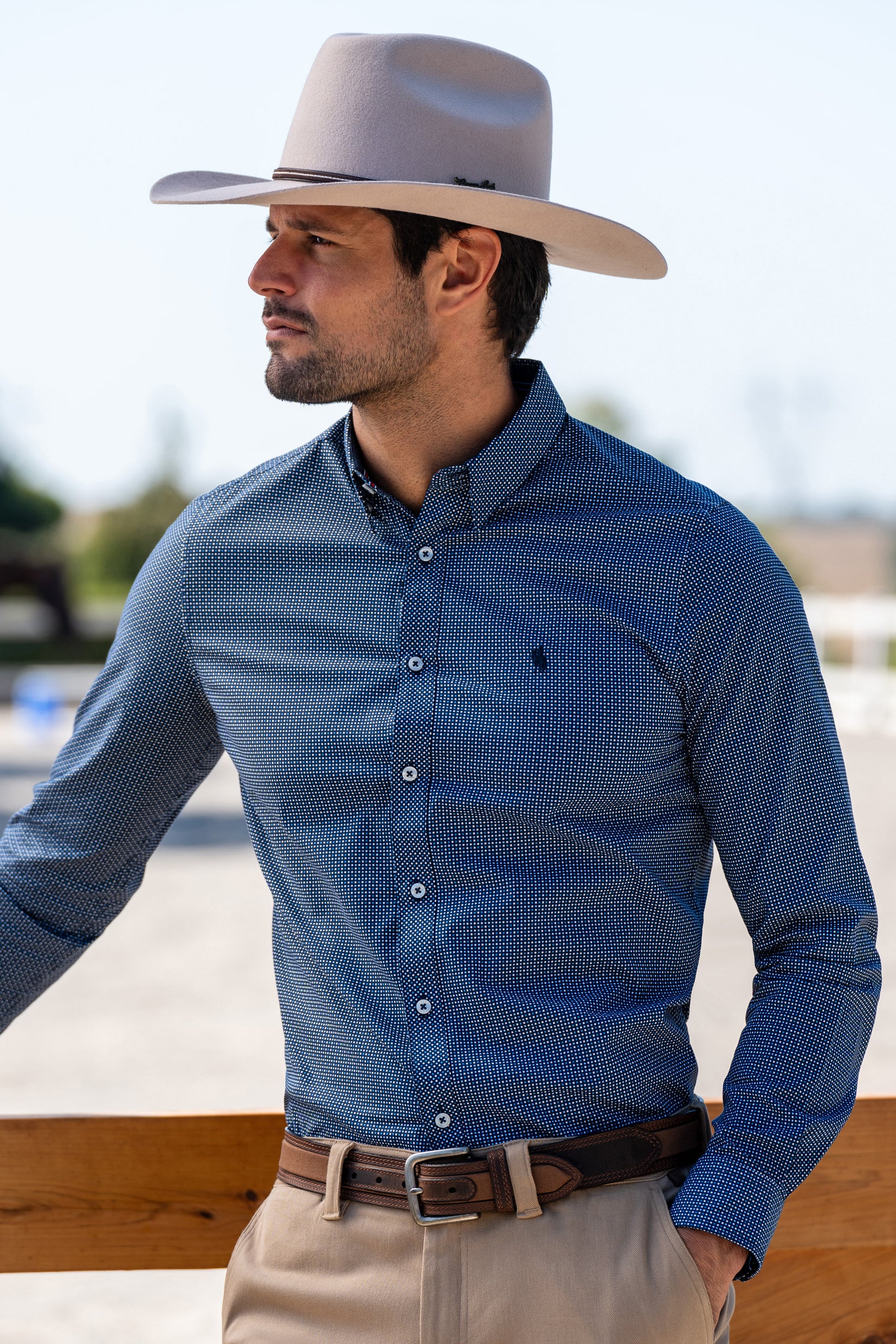 Thomas Cook Cade Print Tailored Long Sleeve Shirt
