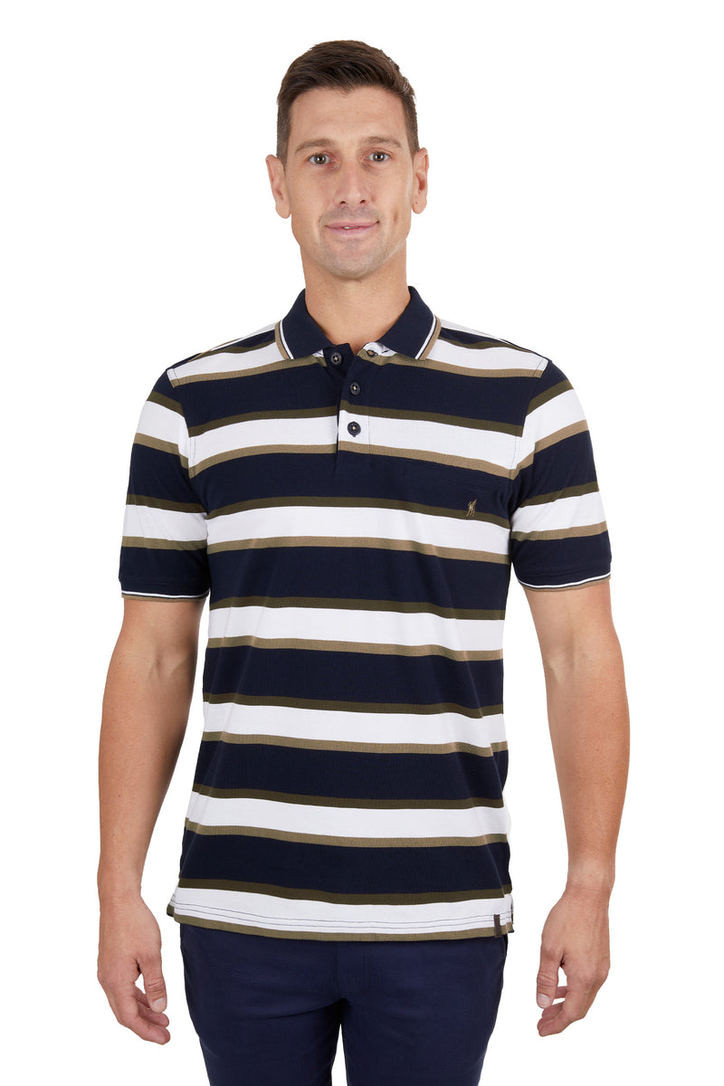 Ash Tailored 1-Pocket Short Sleeve Polo