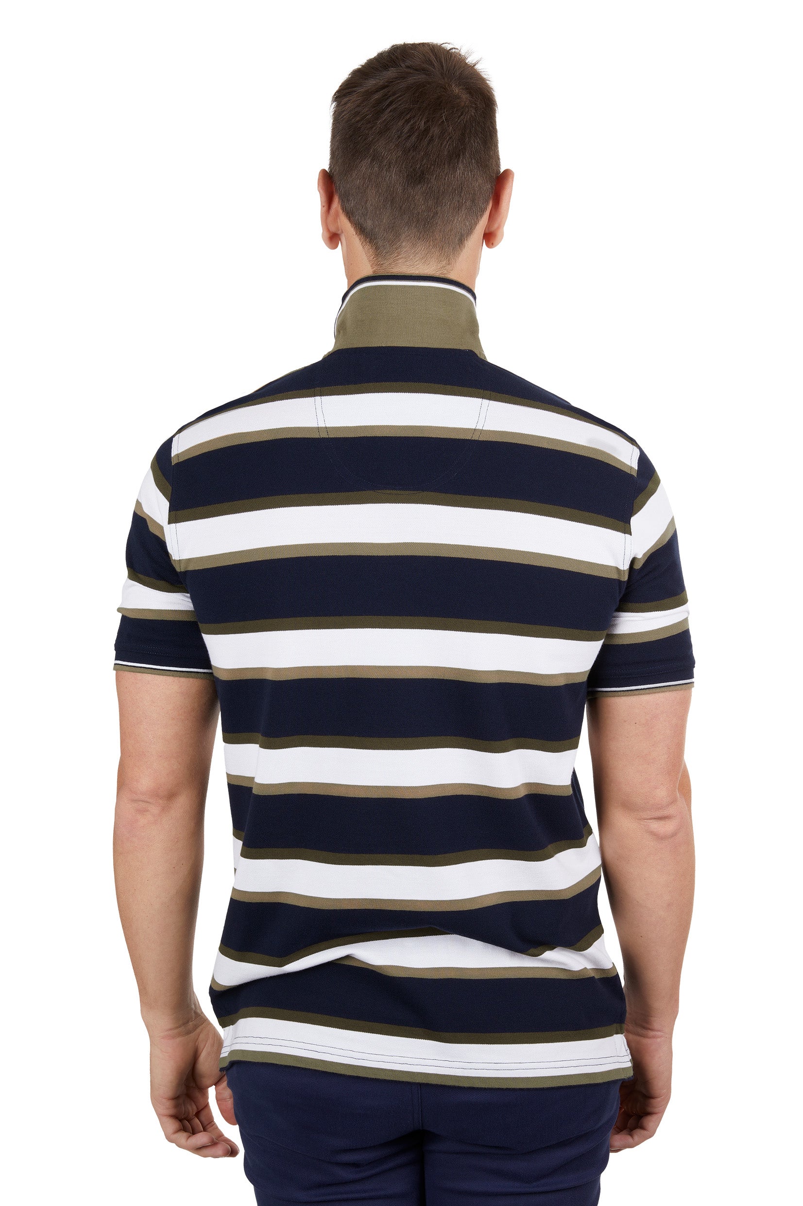 Thomas Cook Ash Tailored 1-Pocket Short Sleeve Polo