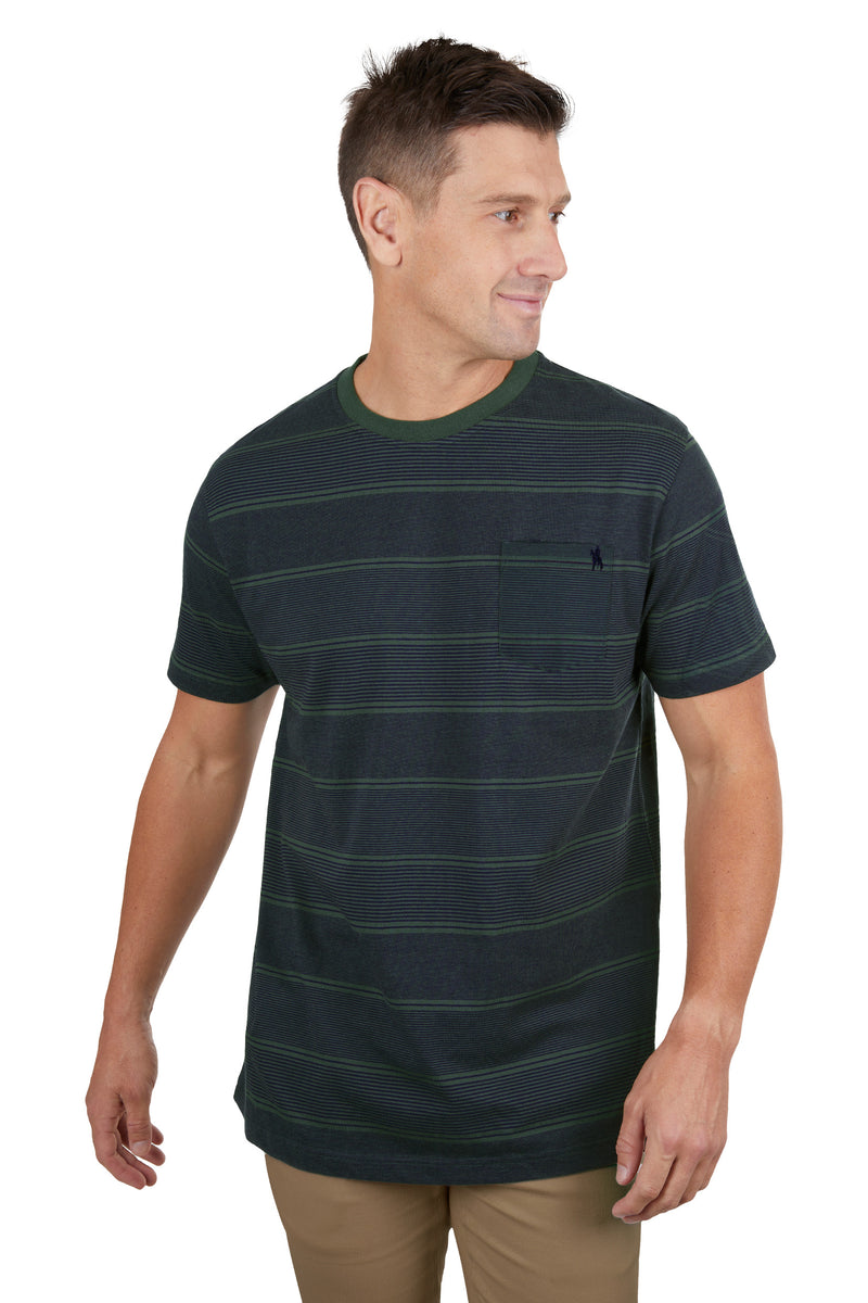 Simon Stripe 1-Pocket Short Sleeve Tee