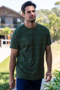 Simon Stripe 1-Pocket Short Sleeve Tee