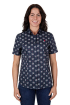 Thomas Cook Amber Short Sleeve Shirt - Navy Sand
