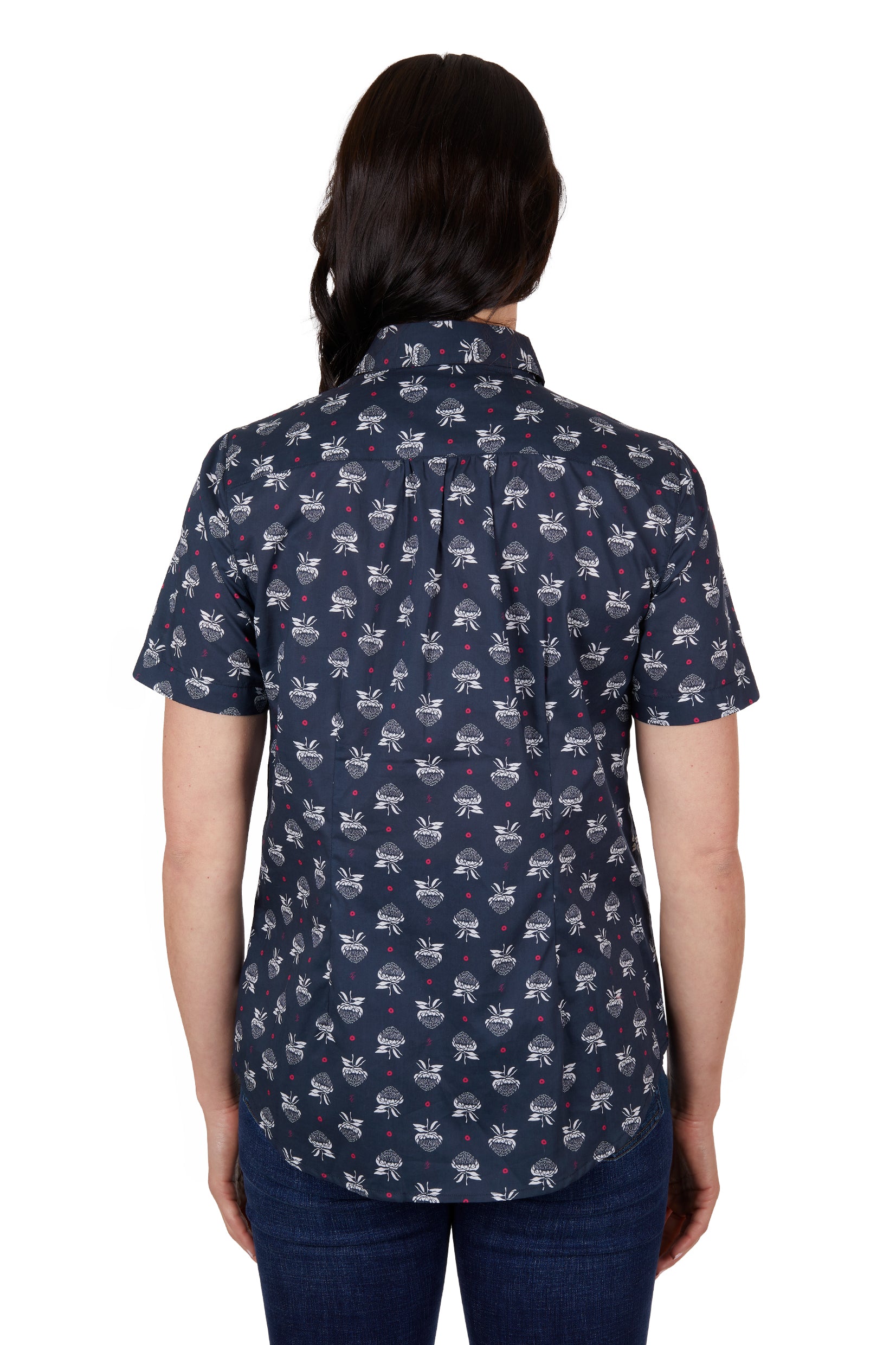 Thomas Cook Amber Short Sleeve Shirt - Navy Sand