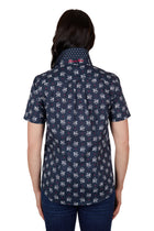Thomas Cook Amber Short Sleeve Shirt - Navy Sand