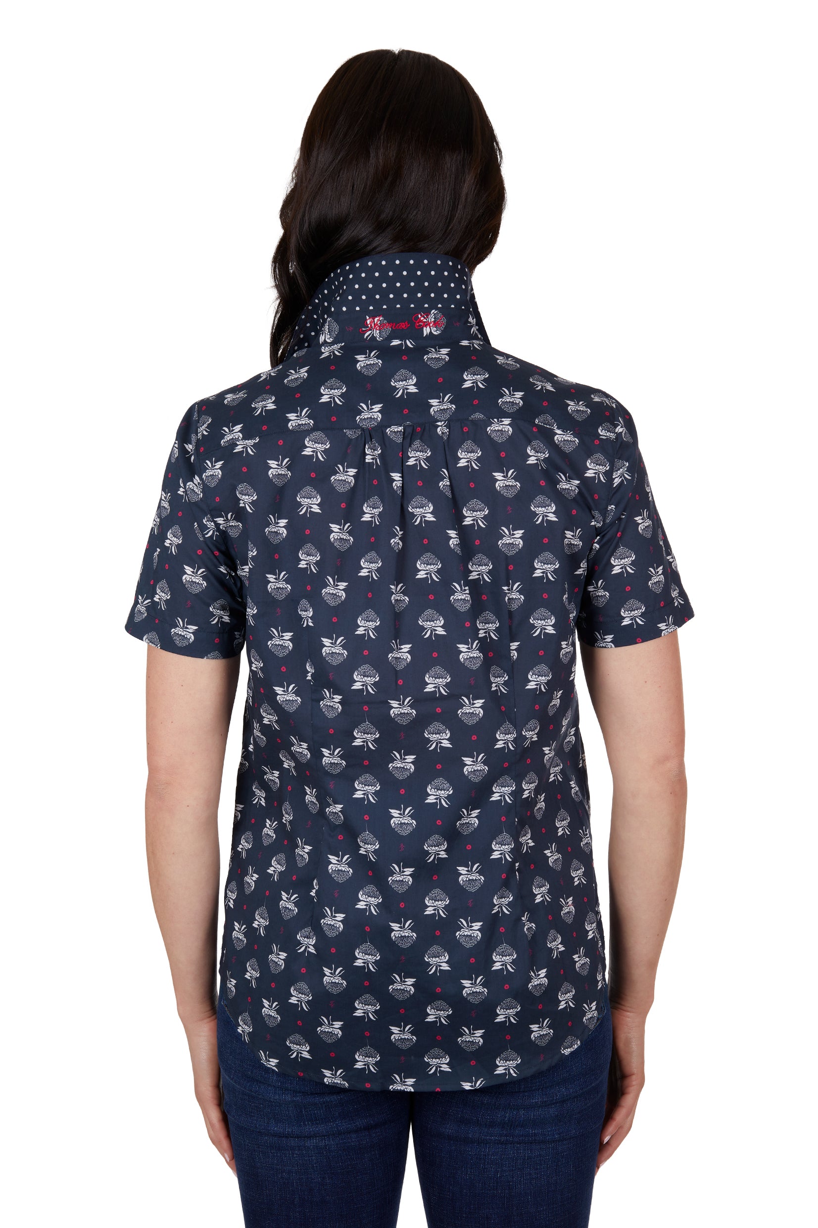 Thomas Cook Amber Short Sleeve Shirt - Navy Sand