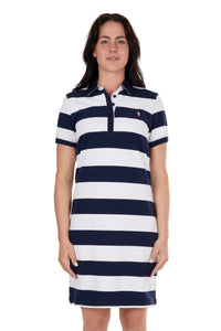 Beth Short Sleeve Polo Dress