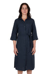 Halena Linen Shirt Dress