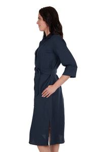 Halena Linen Shirt Dress