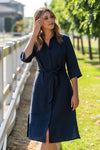 Halena Linen Shirt Dress