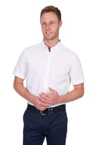 Thomas Cook Mens Linen Short Sleeve Shirt - White