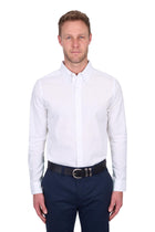 Thomas Cook Mens Linen Long Sleeve Shirt - White