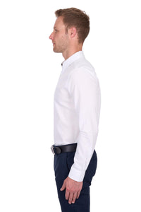 Mens TC Linen LS Shirt - White