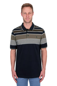 Josua SS Polo - Navy Tan