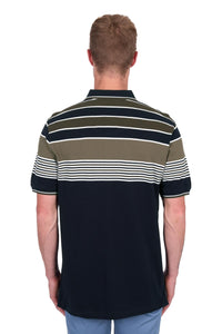 Josua SS Polo - Navy Tan