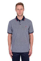 Thomas Cook Mens Dan Tailored Short Sleeve Polo - Navy Marle