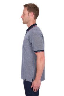 Thomas Cook Mens Dan Tailored Short Sleeve Polo - Navy Marle