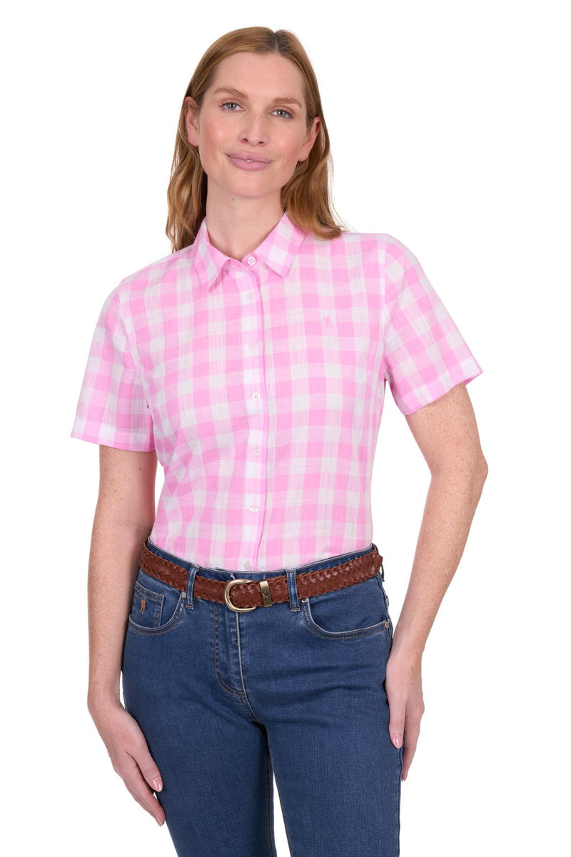 Eliza SS Shirt - Pink White