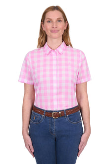 Thomas Cook Eliza Short Sleeve Shirt - Pink White
