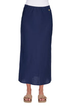 Thomas Cook Womens Priscilla Linen Skirt - Navy