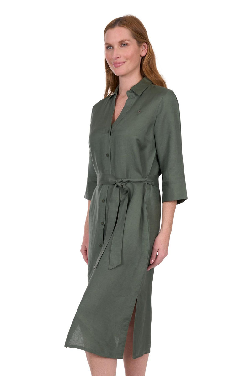 Sasha Shirt Dress - Green