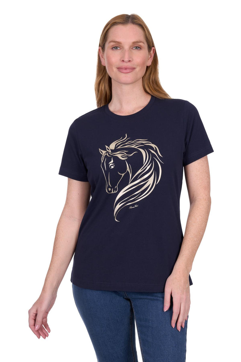 Womens Becky SS Tee - Navy