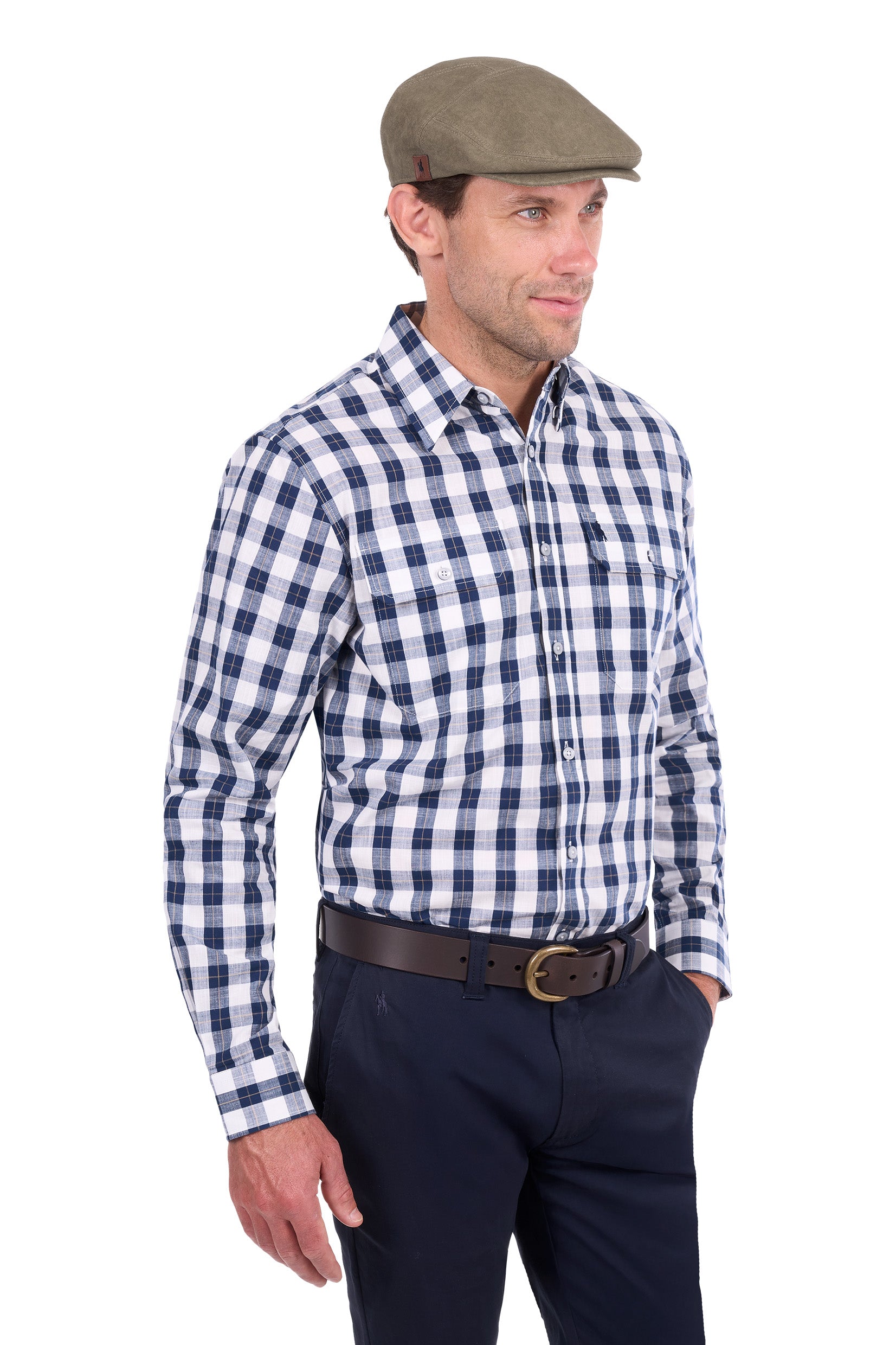 Thomas Cook Ezra 2Pkt LS Shirt - Navy/White