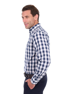 Thomas Cook Ezra 2Pkt LS Shirt - Navy/White