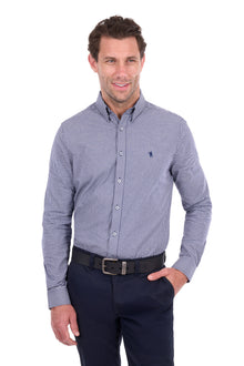 Thomas Cook Luca Tailored LS Shirt - Navy/White