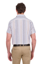 Thomas Cook Max Linen SS Shirt - Navy/Tan