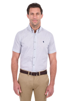 Thomas Cook Noah Tailored SS Shirt - White/Royal