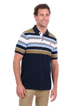 Thomas Cook Phillip SS Polo - Navy/Tan