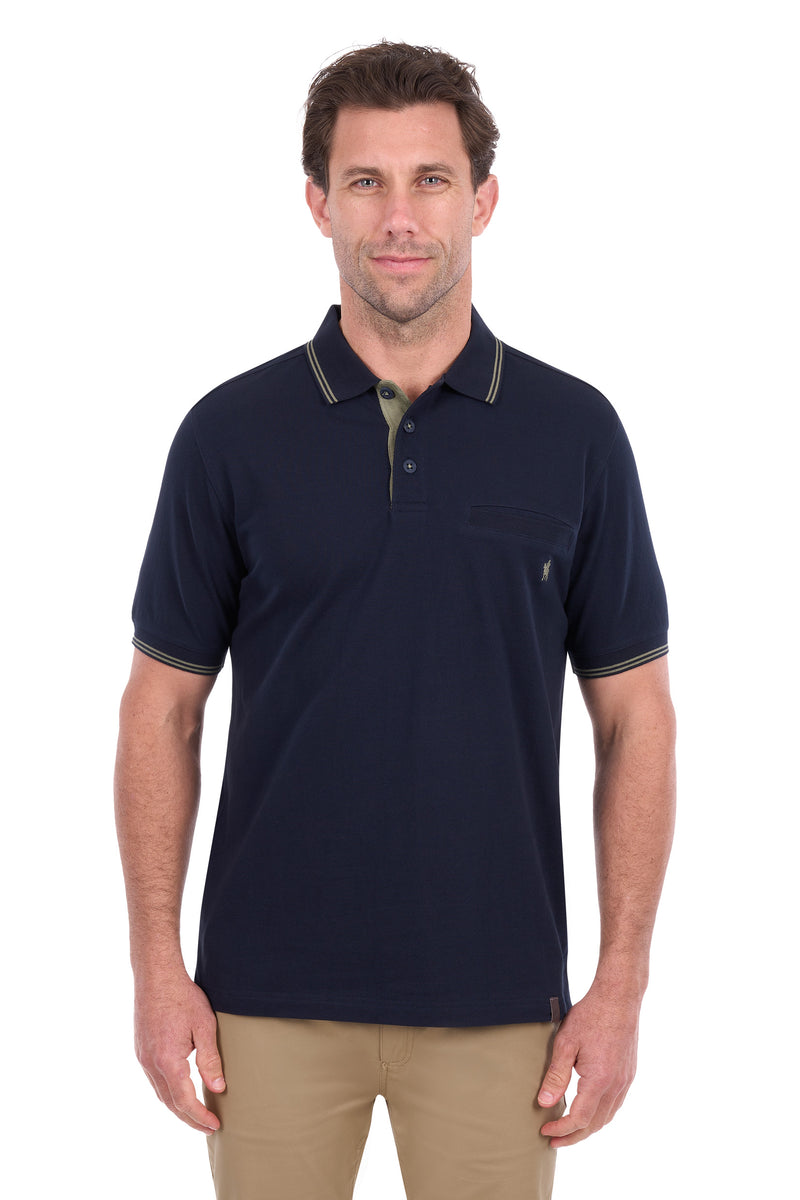 Thomas Cook Henry Tailored SS Polo - Navy