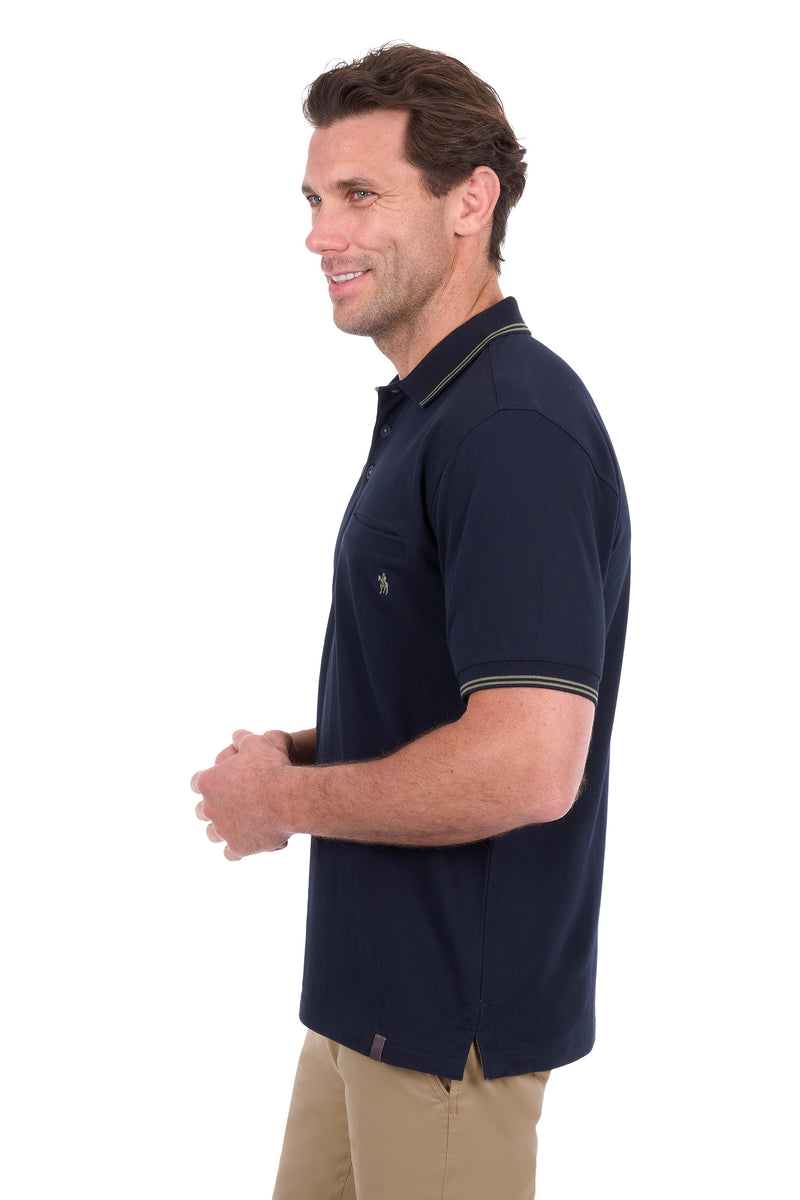 Thomas Cook Henry Tailored SS Polo - Navy