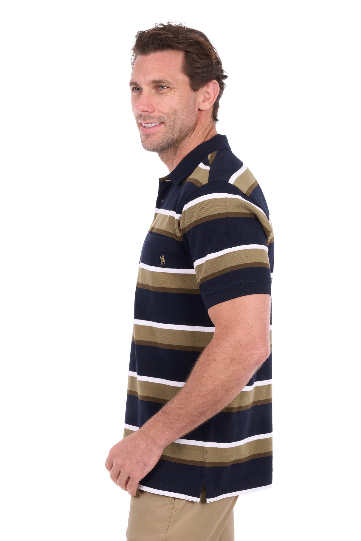 Thomas Cook Vincent SS Polo - Navy/Tan