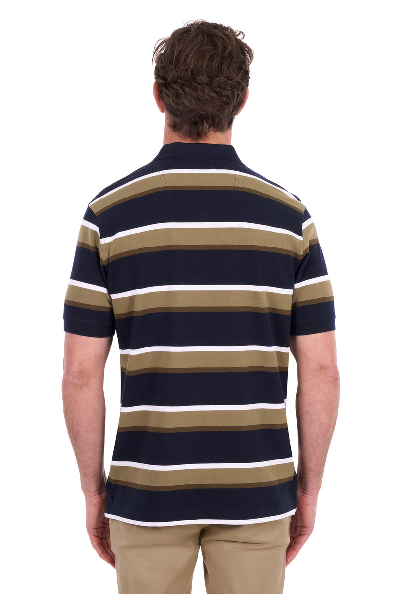 Thomas Cook Vincent SS Polo - Navy/Tan