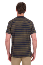 Thomas Cook Oliver Stripe 1 Pkt SS Tee - Navy/Dark Tan