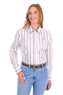 Thomas Cook Lina LS Shirt - Navy/Tan