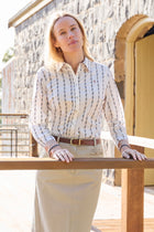 Thomas Cook Lina LS Shirt - Navy/Tan