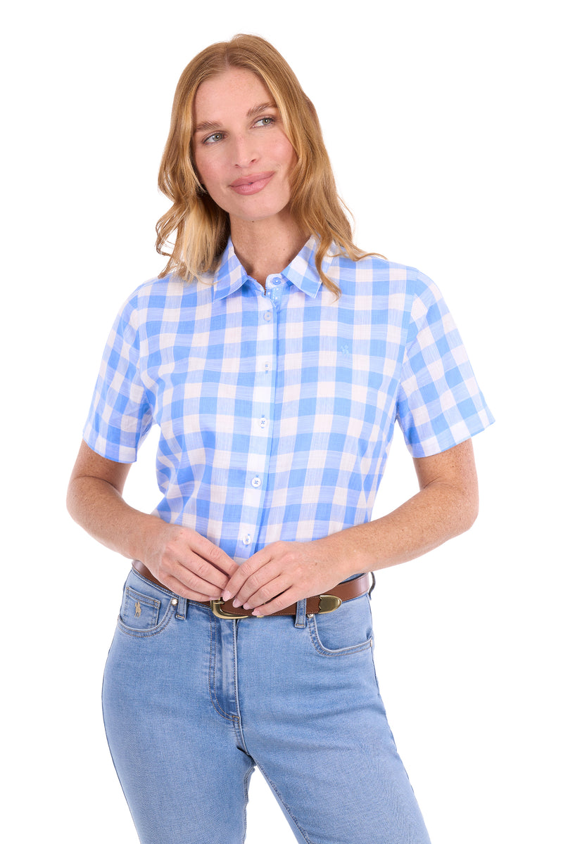 Thomas Cook Wren SS Shirt - Blue/White
