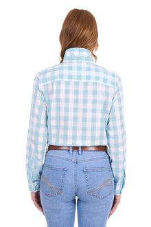 Thomas Cook Eliza LS Shirt - Turquoise/White