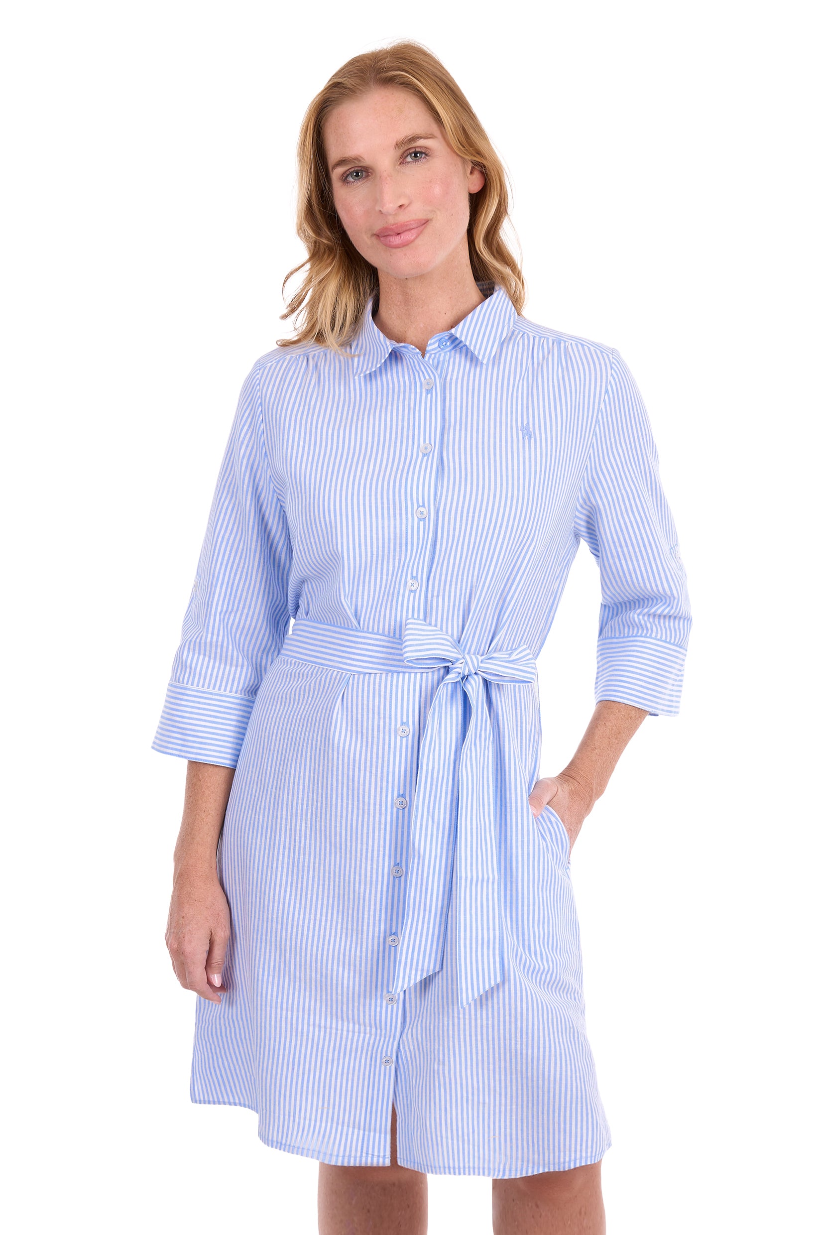 Thomas Cook Bea Shirt Dress - Blue/White