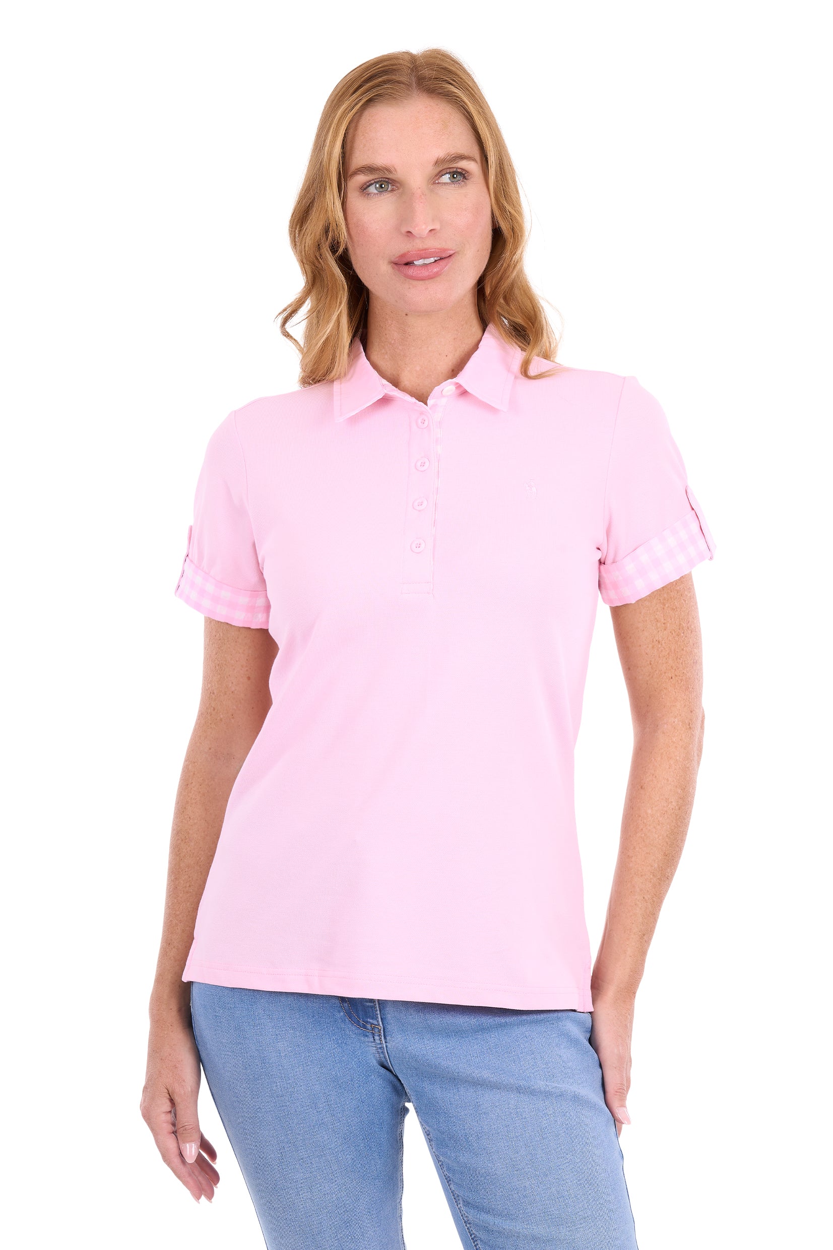 Thomas Cook Nancy SS Polo - Pale Pink