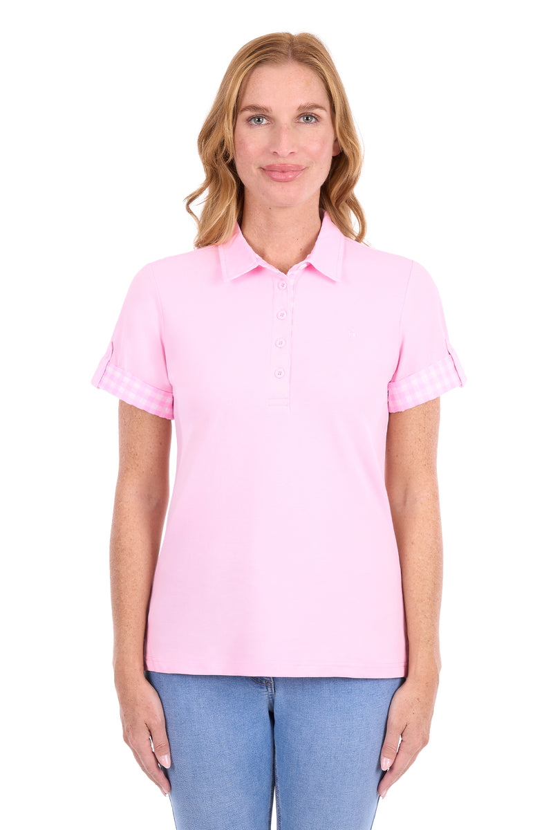 Thomas Cook Nancy SS Polo - Pale Pink