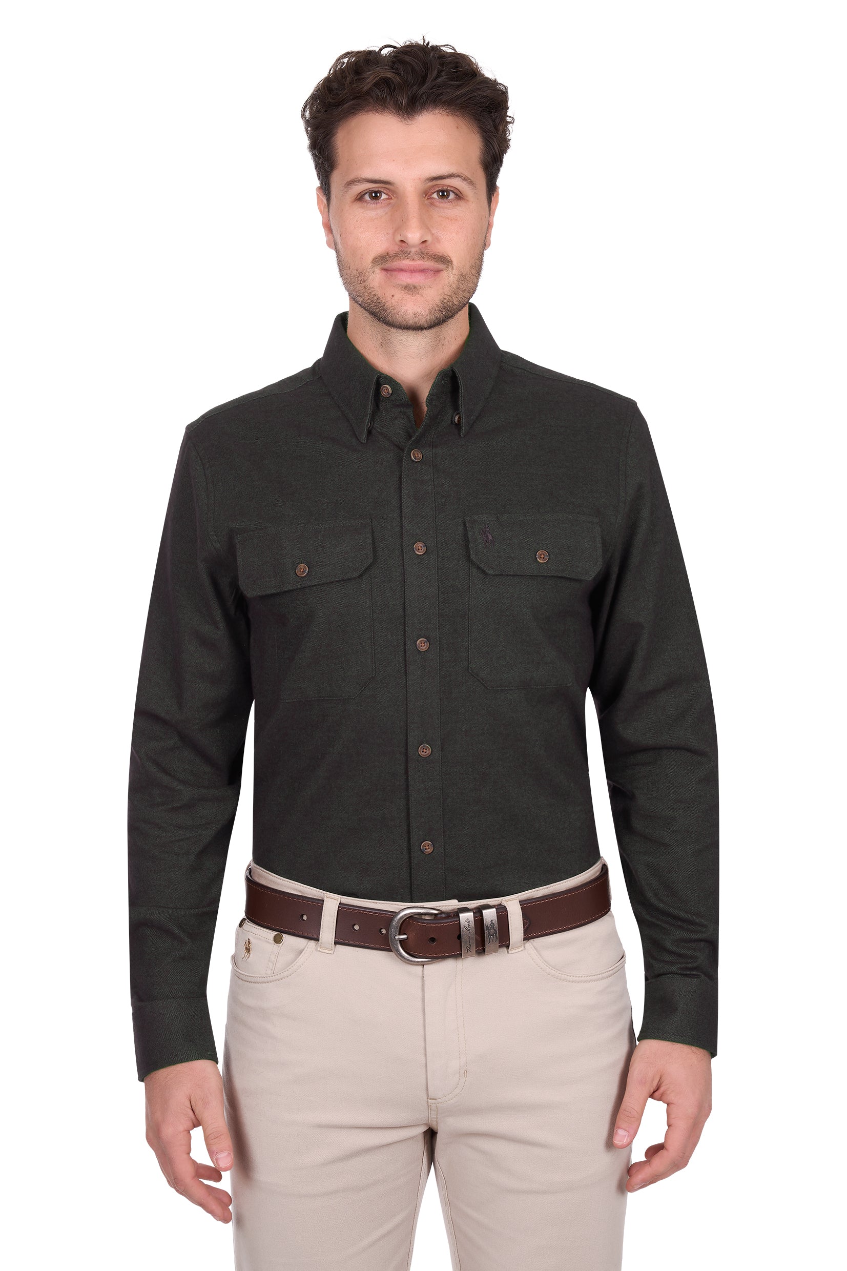 Thomas Cook Keith Long Sleeve Shirt - Green