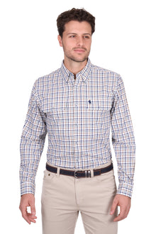 Thomas Cook Chad Long Sleeve Shirt - Navy/Green